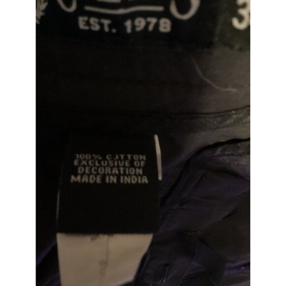 Chaps Mens Black Cargo Shorts 34 *100% Cotton Made In India Durable Design*NWT - Picture 4 of 8